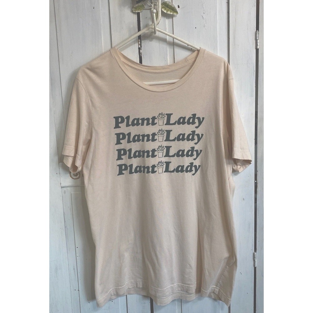 Plant Lady Graphic T Shirt Size Large Kaeraz Woman Owned Indie Company Baggy